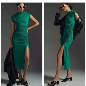 Anthropologie green Maya evening dress